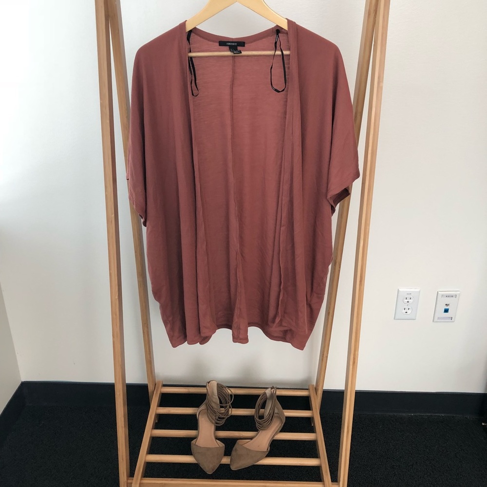 Forever 21 Dusty Rose Cardigan